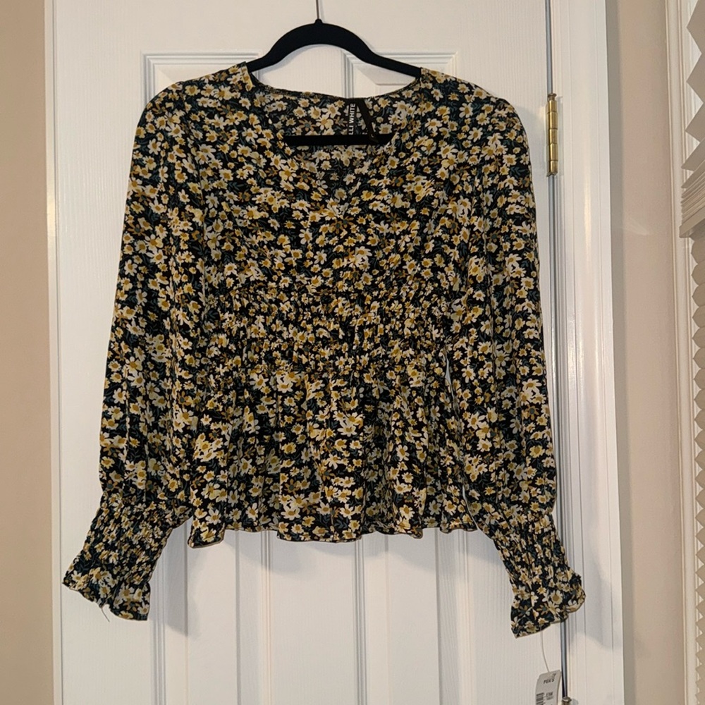 Elle White Floral Top